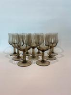 9x Vintage Luminarc borrelglazen/portglazen rookglas, Antiek en Kunst, Ophalen of Verzenden