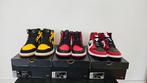Jordan 1 mid (black toe, banned, new love), Zwart, Ophalen of Verzenden, Nike Air Jordan, Sneakers of Gympen