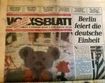 Berlin. Volksblatt,3 oktober 1990. Tag der Deutschen Einheid, Ophalen of Verzenden, Nieuw, Non-fictie