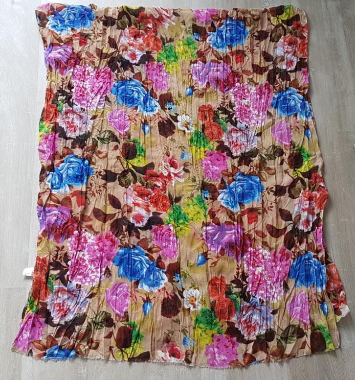Kleurige dames shawl, Antiek en Kunst, Antiek | Kleding en Accessoires, Dames, Ophalen of Verzenden