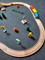 Houten Trein Speelgoed - Zo Goed Als Nieuw, Ophalen of Verzenden, Zo goed als nieuw, Duw- of Trekspeelgoed