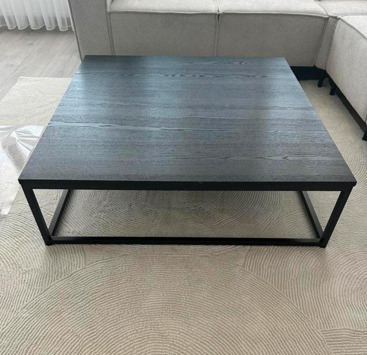 Zwart salontafel Jotex, Huis en Inrichting, Tafels | Salontafels, Zo goed als nieuw, Minder dan 50 cm, 50 tot 100 cm, Rechthoekig
