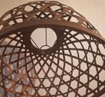 Originele houten plafondlamp, Huis en Inrichting, Lampen | Lampenkappen, Ophalen, Rond, Hout, Zo goed als nieuw