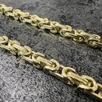 Prachtige 14 karaats gouden moderne koningsketting, Ophalen of Verzenden, Nieuw, Goud
