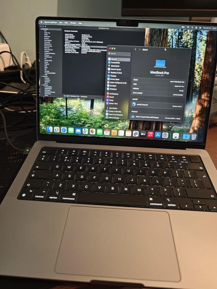 MacBook Pro 2022 | M1 Pro | 16gb | 512gb SSD | 14 inch, Computers en Software, Apple Macbooks, Zo goed als nieuw, MacBook Pro