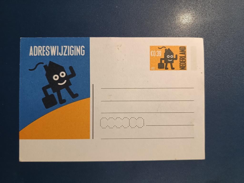 Adreswijziging, origineel uit 2002, Ophalen of Verzenden, Postfris