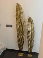 Exclusieve gouden verenbeelden op voet luxe  (set van 2), Ophalen of Verzenden, Zo goed als nieuw