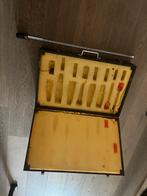 Vintage Microfoon Houten Koffer, Antiek en Kunst, Ophalen