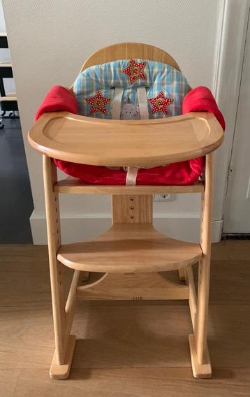 Kinderstoel, luxe uitvoering in hout beschikbaar voor biedingen