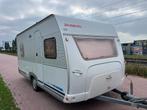 Dethleffs New Line 460 + Voortent Bouwjaar 2002, Caravans en Kamperen, Caravans, Rondzit, Kachel, Frans bed, Bedrijf