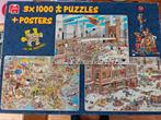Jan van Haasteren 3x1000 Puzzels + Posters, Hobby en Vrije tijd, Denksport en Puzzels, Ophalen of Verzenden, 500 t/m 1500 stukjes