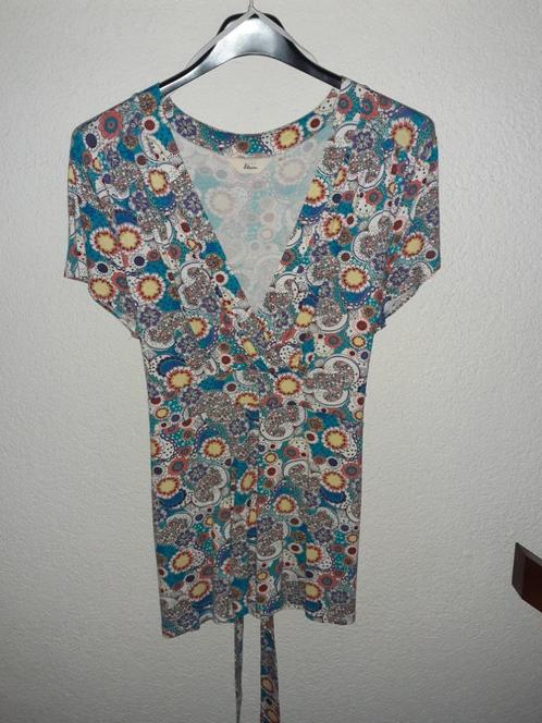 Tuniekshirt gebloemd, maat XL., Kleding | Dames, Blouses en Tunieken, Zo goed als nieuw, Maat 46/48 (XL) of groter, Overige kleuren