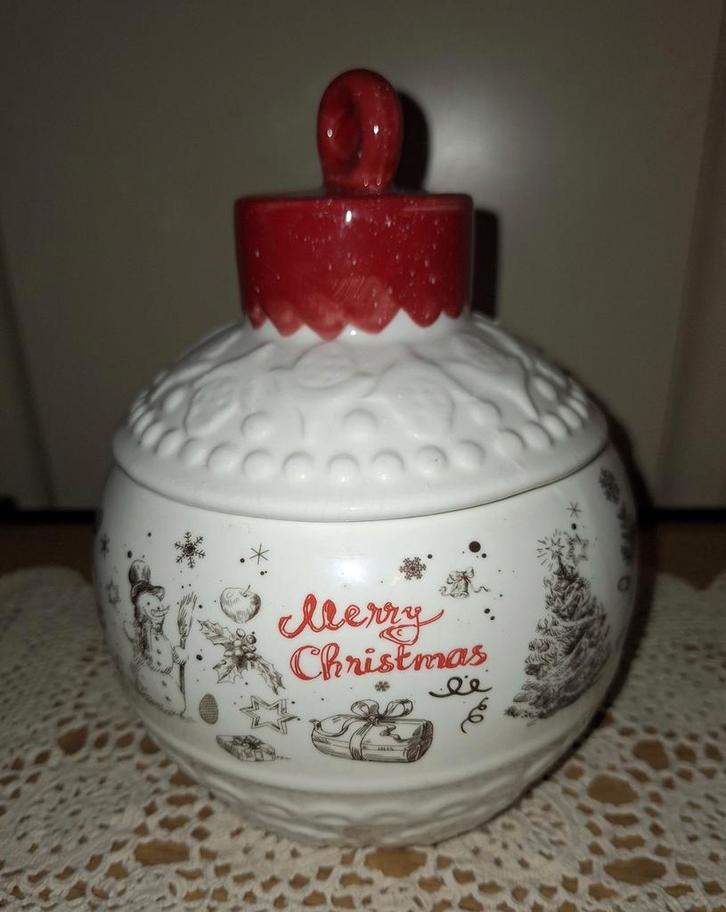 Kerstbal voorraadpot, Diversen, Kerst, Ophalen of Verzenden