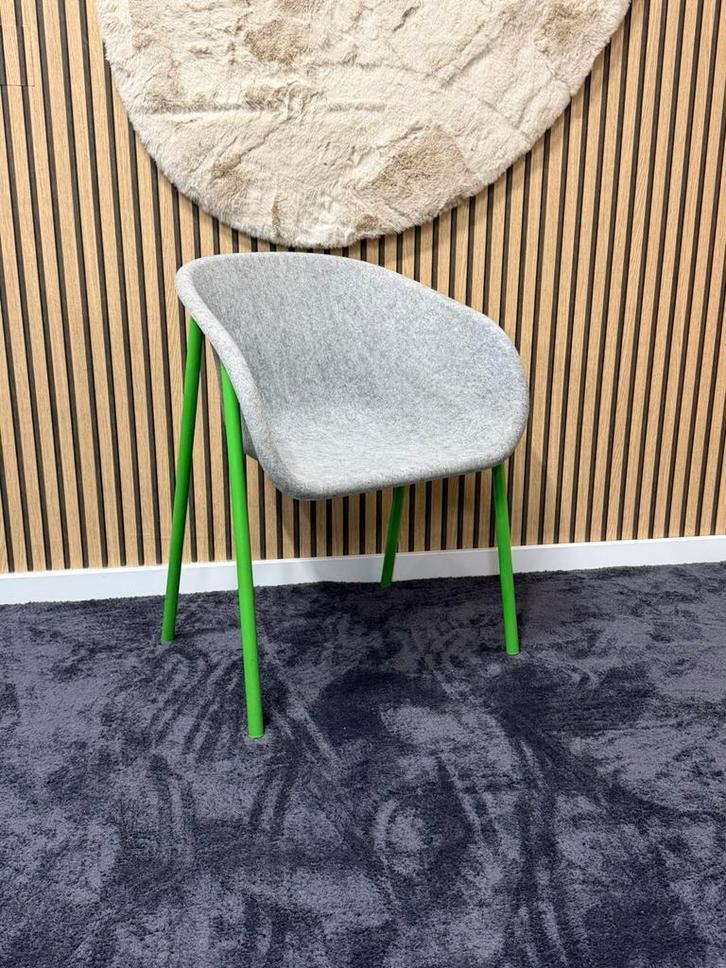 6x Vergaderstoel De vorm LJ1 | duurzaam design, Huis en Inrichting, Stoelen, Gebruikt, Vijf, Zes of meer stoelen, Grijs, Ophalen of Verzenden