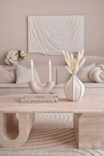 Travertin salontafel, Huis en Inrichting, Tafels | Sidetables, Ophalen, Zo goed als nieuw
