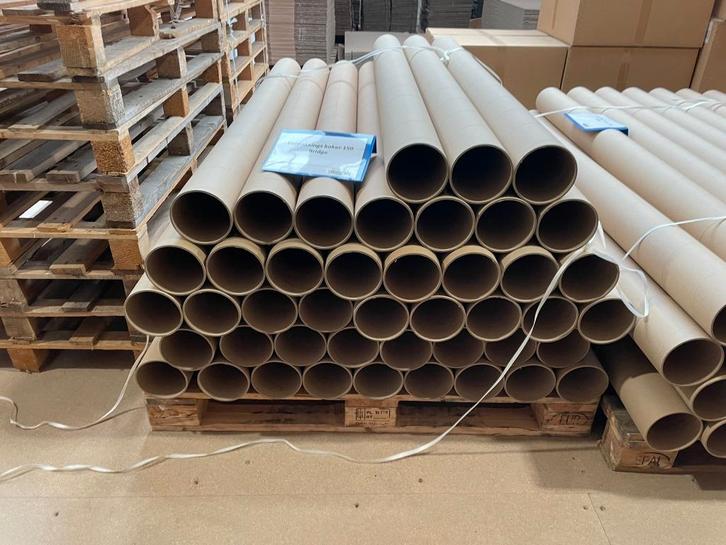 Kartonnen kokers met witte doppen (diverse lengtes), Diversen, Papierwaren, Nieuw, Ophalen