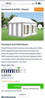 Party tent, Opvouwbaar, Partytent, Zo goed als nieuw, 4 tot 6 meter