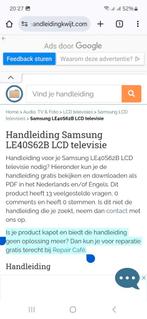 Samsung UE55AU7040K en de LE40S62B /Grundig WIEN 39CLE9425BL, Audio, Tv en Foto, Televisies, Ophalen, Niet werkend, 100 cm of meer