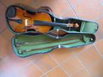 Antieke Viool met 2 strijkstokken in koffer, Muziek en Instrumenten, Ophalen of Verzenden, 3/4-viool, Viool