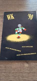 Voetbal WK 1990 boekje met ingevulde uitslagen, Verzenden