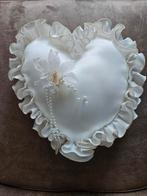 Offwhite ringkussen voor bruiloft, Ophalen of Verzenden, Zo goed als nieuw, Wit, Accessoires