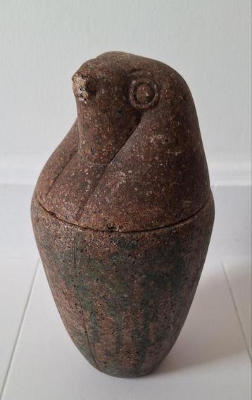 Oude urne canope Horus Egypte beschikbaar voor biedingen