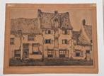 Schilderij Ets, Paternosterstraat Amersfoort, Antiek en Kunst, Ophalen