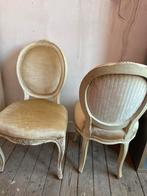 Unieke eettafel stoelen, Huis en Inrichting, Ophalen, Hout, Gebruikt, Wit