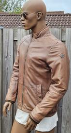 PME Legend schapen / lamsleren jas met windvangers (M), Bruin, Maat 48/50 (M), ., Ophalen of Verzenden