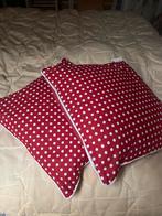 2 kussens POLKA DOTS NIEUW / KERST, Ophalen of Verzenden, Zo goed als nieuw, Kleed of Kussen