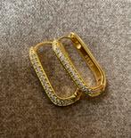 Oorbellen creolen goud zilver NIEUW Swarovski kristal parel, Sieraden, Tassen en Uiterlijk, Oorbellen, Ophalen of Verzenden, Zo goed als nieuw