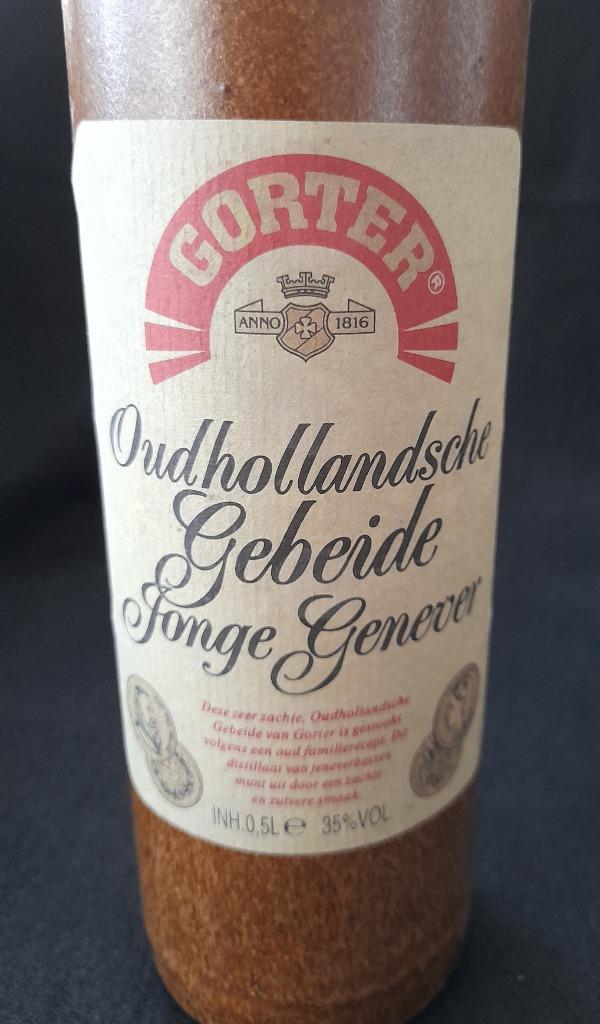 jenever kruik Gorter steen Oud-Hollandse  jonge jenever, Antiek en Kunst, Curiosa en Brocante, Ophalen of Verzenden