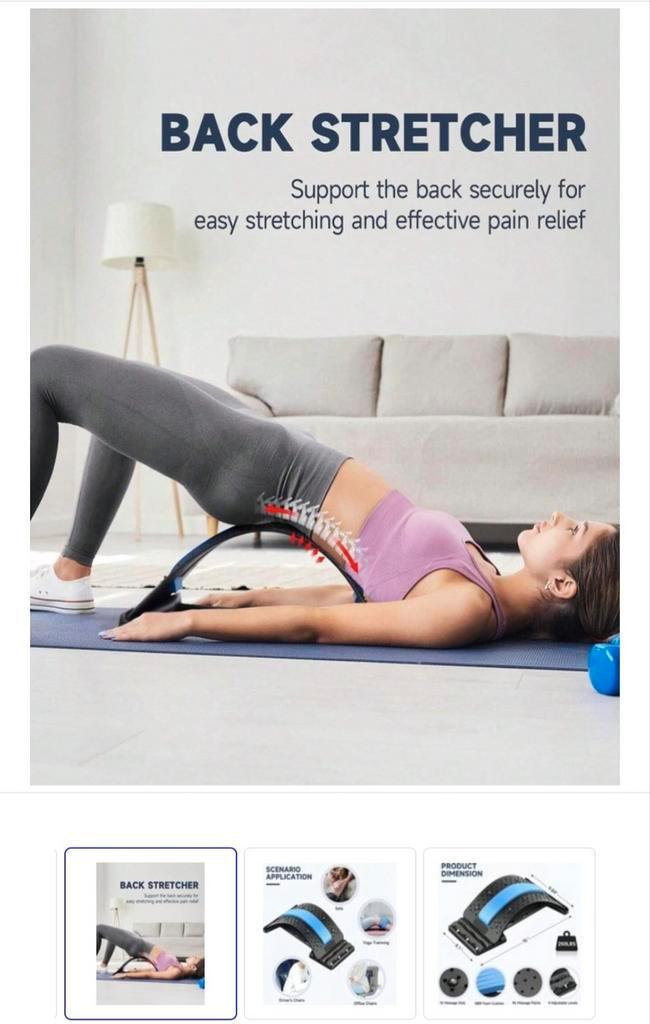 Bourgini rug en Back Stretcher. Fitness rugspieren pijn, Sport en Fitness, Massageproducten, Zo goed als nieuw, Apparaat, Ophalen of Verzenden