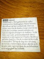 Voetbalramp Liverpool en Notting Forest 1989, Ophalen of Verzenden, Buitenlandse clubs, Overige typen