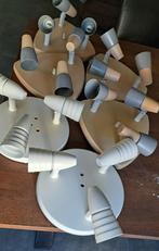 Plafondlamp 5x, Huis en Inrichting, Lampen | Plafondlampen, Ophalen of Verzenden, Zo goed als nieuw, Hout