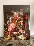 Glazen Prada Schilderij 60x80 - Amsterdam, Ophalen of Verzenden, Zo goed als nieuw, Schilderij, 50 tot 75 cm