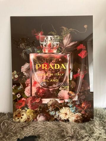 Glazen Prada Schilderij 60x80 - Amsterdam beschikbaar voor biedingen