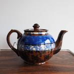 Sadler jaren 50 theepot bruin blauw gewolkt, Ophalen of Verzenden