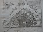 gravure grondtekening Nijmegen, Hendrik de Leth 1740, Antiek en Kunst, Verzenden