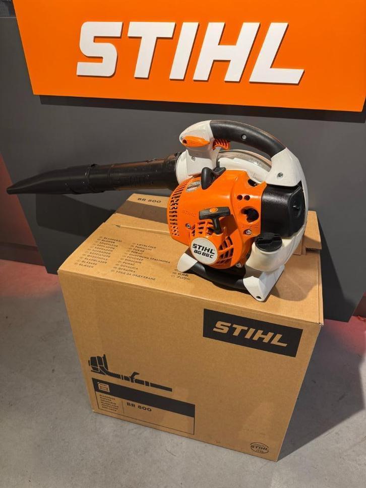 Stihl BG 86C, Tuin en Terras, Bladblazers, Gebruikt, Handgedragen, Benzine, Ophalen