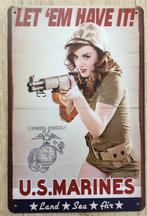 WO2 Sexy Pin up Propaganda Metalen Wandbord WW2, Verzenden