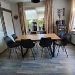 8 kuipstoelen eetkamer zwart met gratis kussentjes ZGAN, Huis en Inrichting, Stoelen, Ophalen, Kunststof, Zwart, Zo goed als nieuw