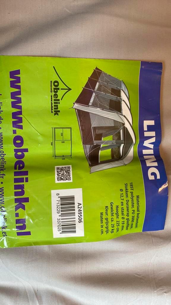 Nette tent 2x gebruikt, Caravans en Kamperen, Tenten, tot en met 4, Zo goed als nieuw, Ophalen