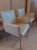 4 zacht leren ECCO zitstoelen, Ophalen, Gebruikt, Minder dan 75 cm, Warm en modern