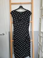 Zwarte Ralph Lauren jurk met stippen - Maat 6/S, Kleding | Dames, Zwart, Ophalen of Verzenden, Zo goed als nieuw, Knielengte