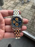 Breitling Chronomat B13352 Staal/Goud 18k Blauw, Gebruikt, Breitling, Polshorloge, Ophalen of Verzenden