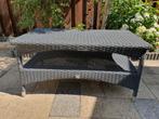 Rotan tuintafel antraciet, Tuin en Terras, Ophalen of Verzenden, Zo goed als nieuw, Rotan