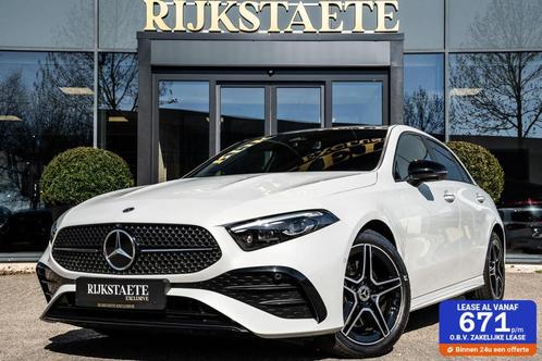 Mercedes A-klasse A250e AMG|PANO|BURMESTER|360|HEAD-UP|18', Auto's, Mercedes-Benz, Bedrijf, Te koop, A-Klasse, 360° camera, ABS