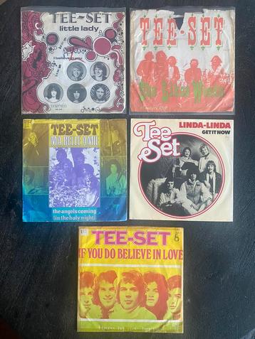 TEE - SET, 5x vinyl singles.