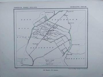 31 / Obdam Hensbroek Zandweren Spierdijk Litho 1866 J Kuyper beschikbaar voor biedingen
